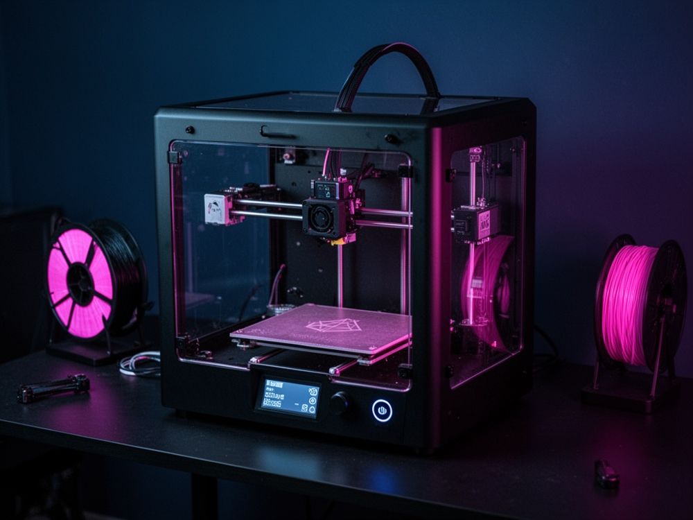 3D-Drucker mit Filamentrollen