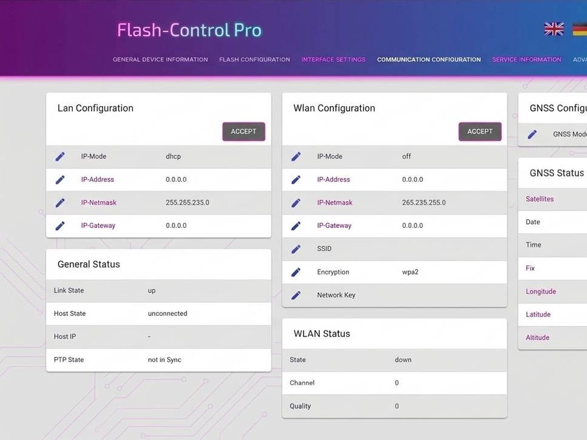 Referenzprojekt: Web-UI für intelligenten Blitz